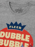 Fleer Dubble Bubble Gum T-Shirt - Athletic Gray Heather by Tee Luv