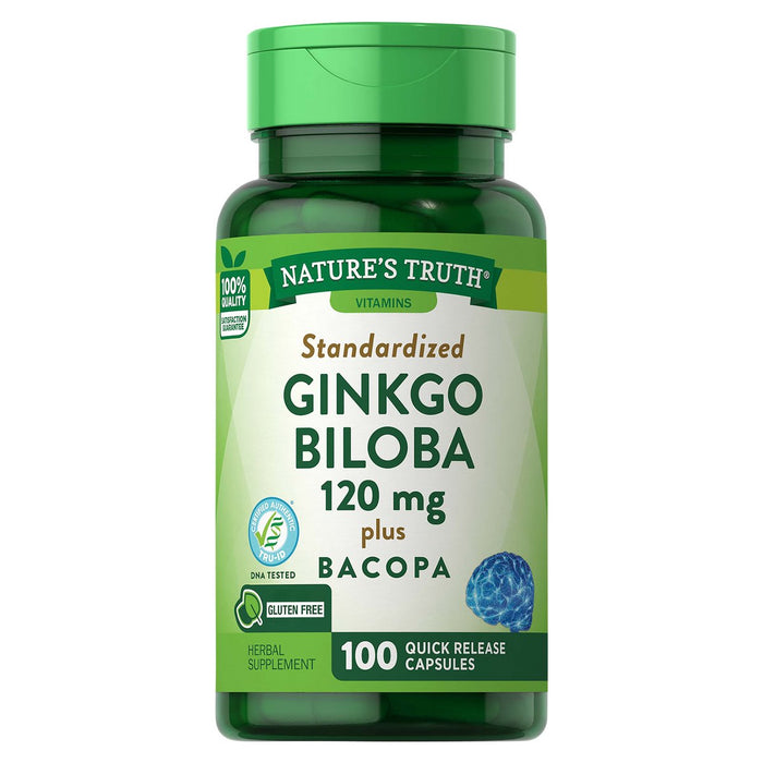 Nature's Truth Standardized Extract Ginkgo Biloba Plus Dietary Supplement Quick Release Capsules - 100ct by Pasteur Pharmacy