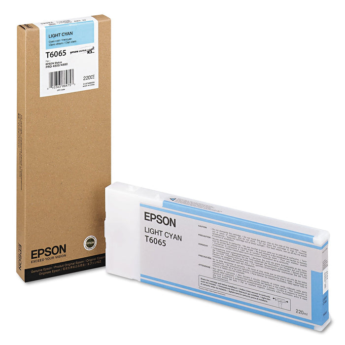 Epson T606500 (60) Ink, Light Cyan