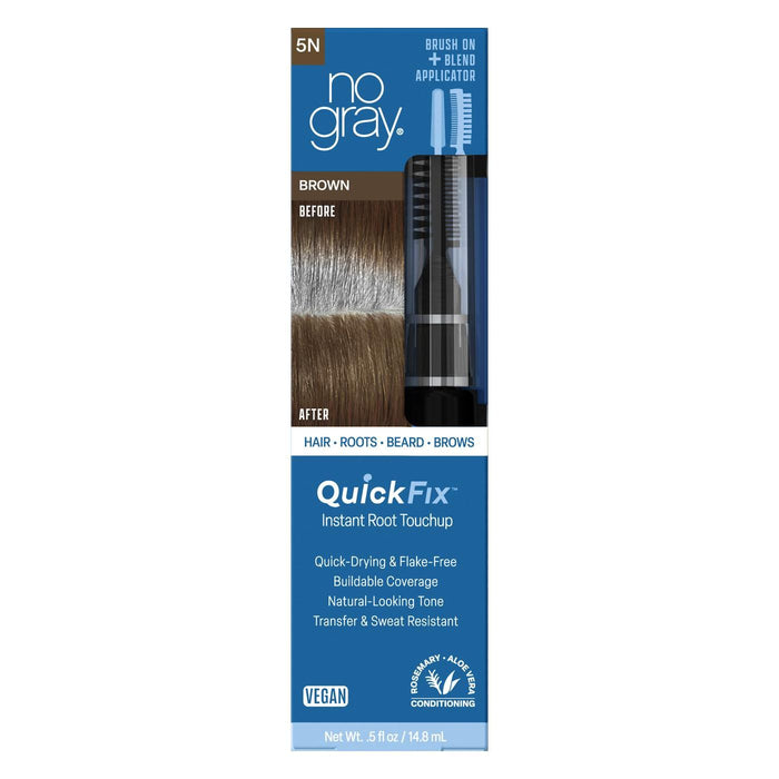 No Gray Quick Fix Brush On Instant Root Touchup - Brown by Pasteur Pharmacy
