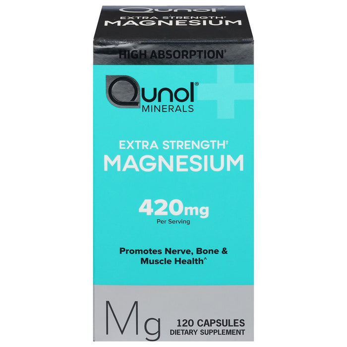 Qunol Magnesium, Extra Strength, 420 Mg, Capsules by Pasteur Pharmacy