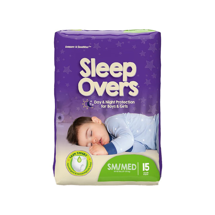 Cuties Sleep Overs Unisex Absorbent Underwear Small / Medium 15Ct by Pasteur Pharmacy