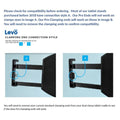 LEVO Pro Clamping Ends for Tablet Stands with Dual Clamp - SET OF 4 (Complete Set) by Levō