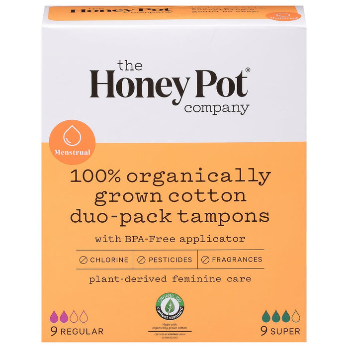 Regular and Super Absorbency Tampons Duo-Pack, 18 Count by Pasteur Pharmacy