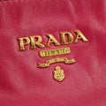 Prada Vitello Shine Pink Leather Bauletto 2Way Shoulder Bag #3543 by Bolt Boutique