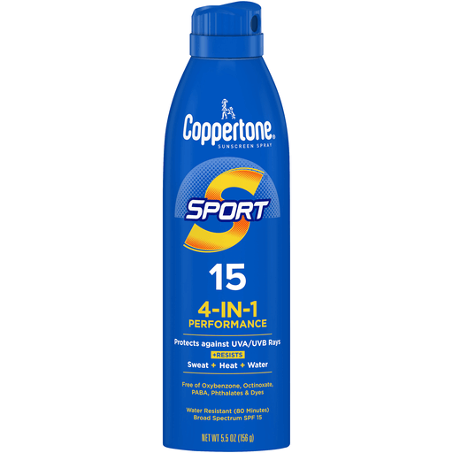 Coppertone Sport Continuous Spray Sunscreen SPF 15 - 5.5 Oz by Pasteur Pharmacy