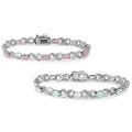 3.55 CTW Genuine Opal "X's and O's" Opal Bracelet By MUIBLU Gems by DailySale