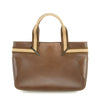 Gucci Brown Leather Web Tote Bag #3550