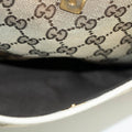 Gucci GG Canvas Beige x White Eclipse Medium Shoulder Bag #3552 by Bolt Boutique