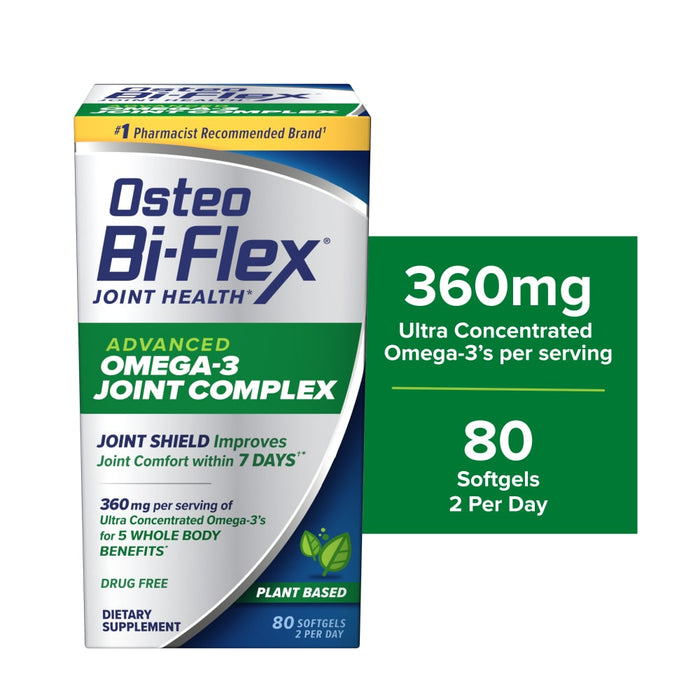 Osteo Bi-Flex Advanced Omega-3 Joint Complex, With Algae Oil, Joint Support Supplement by Pasteur Pharmacy