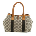 Celine Macadam Canvas x Leather Black Shoulder Bag #3570 by Bolt Boutique