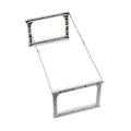 Pendaflex Plastic Snap-Together Hanging Folder Frame, Legal/Letter Size, 18" to 27" Long, White/Silver Accents