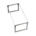 Pendaflex Plastic Snap-Together Hanging Folder Frame, Legal/Letter Size, 18" to 27" Long, White/Silver Accents, 4/Box