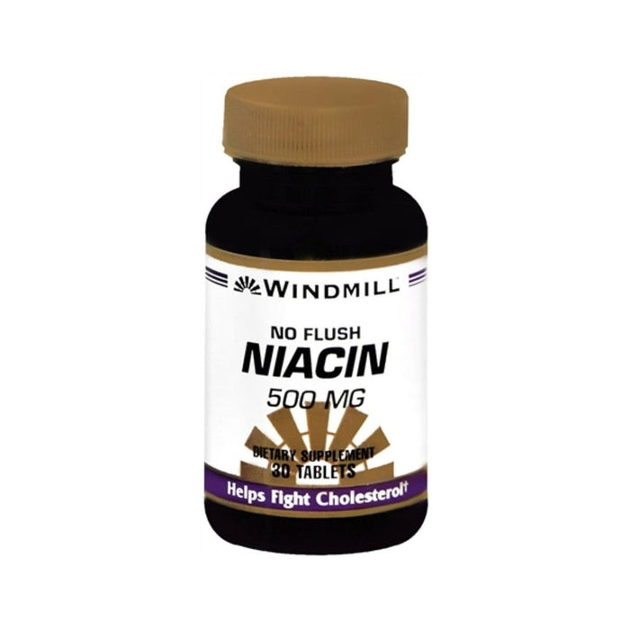 Windmill® Niacin No-Flush 500mg (60 Count) by Pasteur Pharmacy