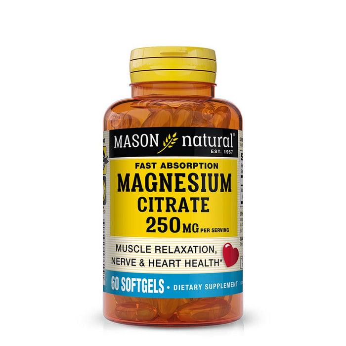 Mason Natural Naturals Magnesium Citrate 250mg Multivitamin Softgels - 100ct by Pasteur Pharmacy