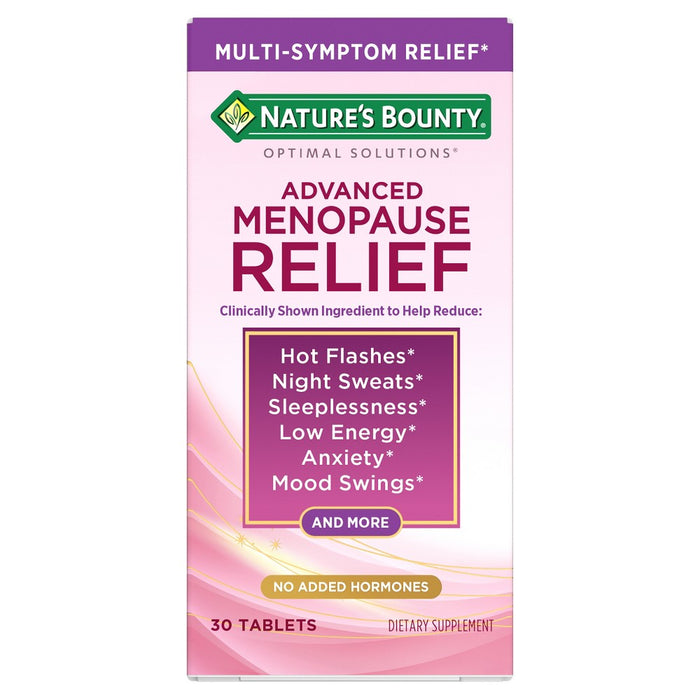 Nature's Bounty Optimal Solutions Advanced Menopause Relief Vegan Tablets - 30ct by Pasteur Pharmacy