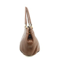 Prada Dark Brown Vitello Daino Handle Shoulder Bag #3575 by Bolt Boutique
