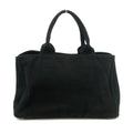 Prada Black Canvas Canapa Logo Tote Bag Medium #3576 by Bolt Boutique