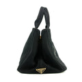 Prada Black Canvas Canapa Logo Tote Bag Medium #3576 by Bolt Boutique