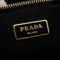 Prada Black Canvas Canapa Logo Tote Bag Medium #3576 by Bolt Boutique