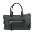 Prada Vitello Phenix Black Top Handle 2Way Shopping Shoulder Bag #3577 by Bolt Boutique