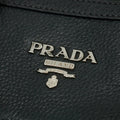 Prada Vitello Phenix Black Top Handle 2Way Shopping Shoulder Bag #3577 by Bolt Boutique