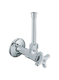 Kohler 1/2 angle supply with stop, cross handle and rigid vertical tube by Vanessa Jane