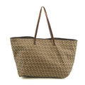 Fendi FF Zucchino Patter Beige Shoulder Bag #3579 by Bolt Boutique