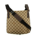 Gucci GG Canvas Beige Flat Crossbody Bag #3588 by Bolt Boutique