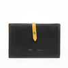 Celine Medium Leather Colorblock Pattern Multifunction Wallet Black #3594