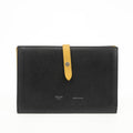 Celine Medium Leather Colorblock Pattern Multifunction Wallet Black #3594 by Bolt Boutique