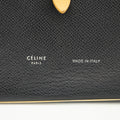 Celine Medium Leather Colorblock Pattern Multifunction Wallet Black #3594 by Bolt Boutique