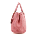 Prada Vitello Daino Leather Bauletto Pink Tote Bag #3596 by Bolt Boutique