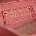 Prada Vitello Daino Leather Bauletto Pink Tote Bag #3596 by Bolt Boutique