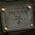 Prada Vitello Daino Black Leather 2Way Shoulder Bag #3598 by Bolt Boutique