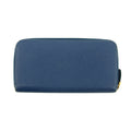 Prada Blue Saffiano Leather Zip Around Wallet #3599 by Bolt Boutique
