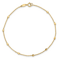 Dainty 10K Gold Bracelet for Girlfriend by Fine Color Jewels