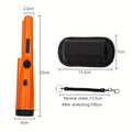 360° Pinpointer Metal Detector with LED, Vibration & Holster (Orange) by DailySale