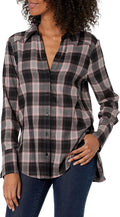 Paige Womens Davlyn Classic Oversized Boyfriend Plaid Button Up Shirt, Medium by Vanessa Jane