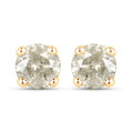 1.16 Carat Genuine LB Diamond 14K Yellow Gold Earrings by Bids.com