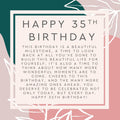 35th Birthday Compass Necklace Spa Gift Box Set by Dear Ava