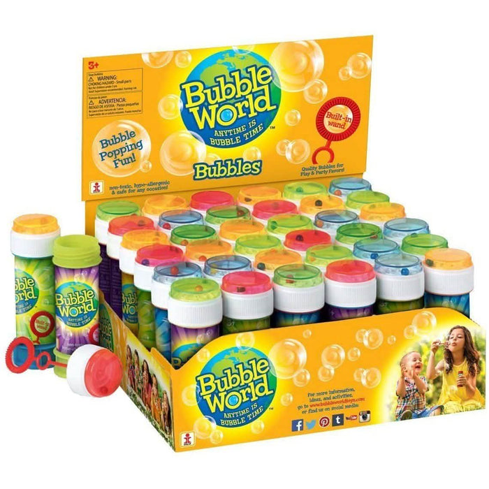 36-Pack: Bubble World Fun Bubble Bottles by DailySale