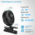 360 Degree Clip On Fan Quiet Rechargeable by DailySale
