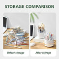 360-Degree Rotating Dustproof Makeup Brush Organizer by DailySale