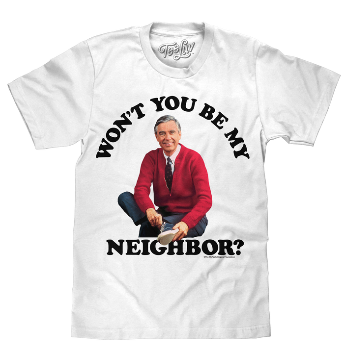 Mister Rogers Won't You Be My Neighbor T-Shirt - White by Tee Luv