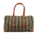 Fendi Pecan Pattern PVC x Leather Boston Bag Brown #3604 by Bolt Boutique