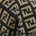 Fendi FF Zucchino Black Canvas Shoulder Bag #3606 by Bolt Boutique