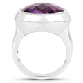 8.25 Carat Genuine Amethyst .925 Sterling Silver Ring by Bids.com