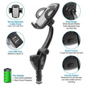 360° Dual USB Smartphone Mounting Car Charger by DailySale