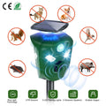 360° Electric Solar Powered Ultrasonic Repeller with Motion Sensor LED Flashing Lights by DailySale